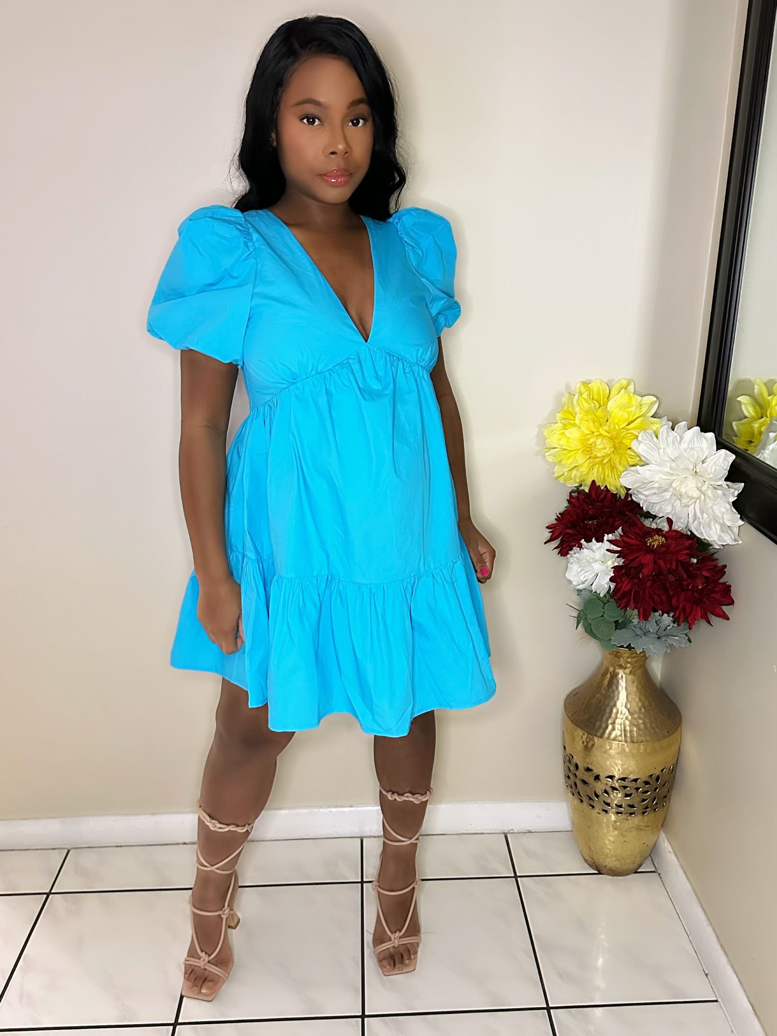 Urban chic Tropical Oasis Dress – bold summer outfit for women