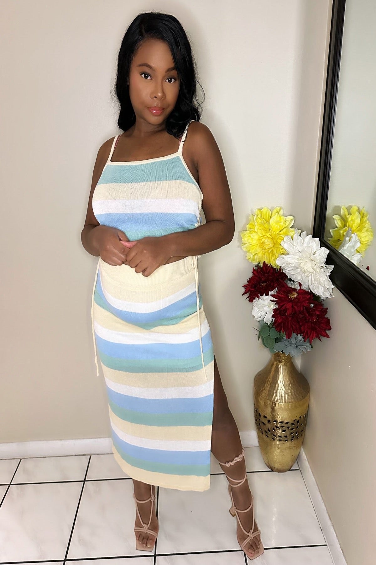 Laila Skirt Set – stylish women’s matching crop and skirt combo