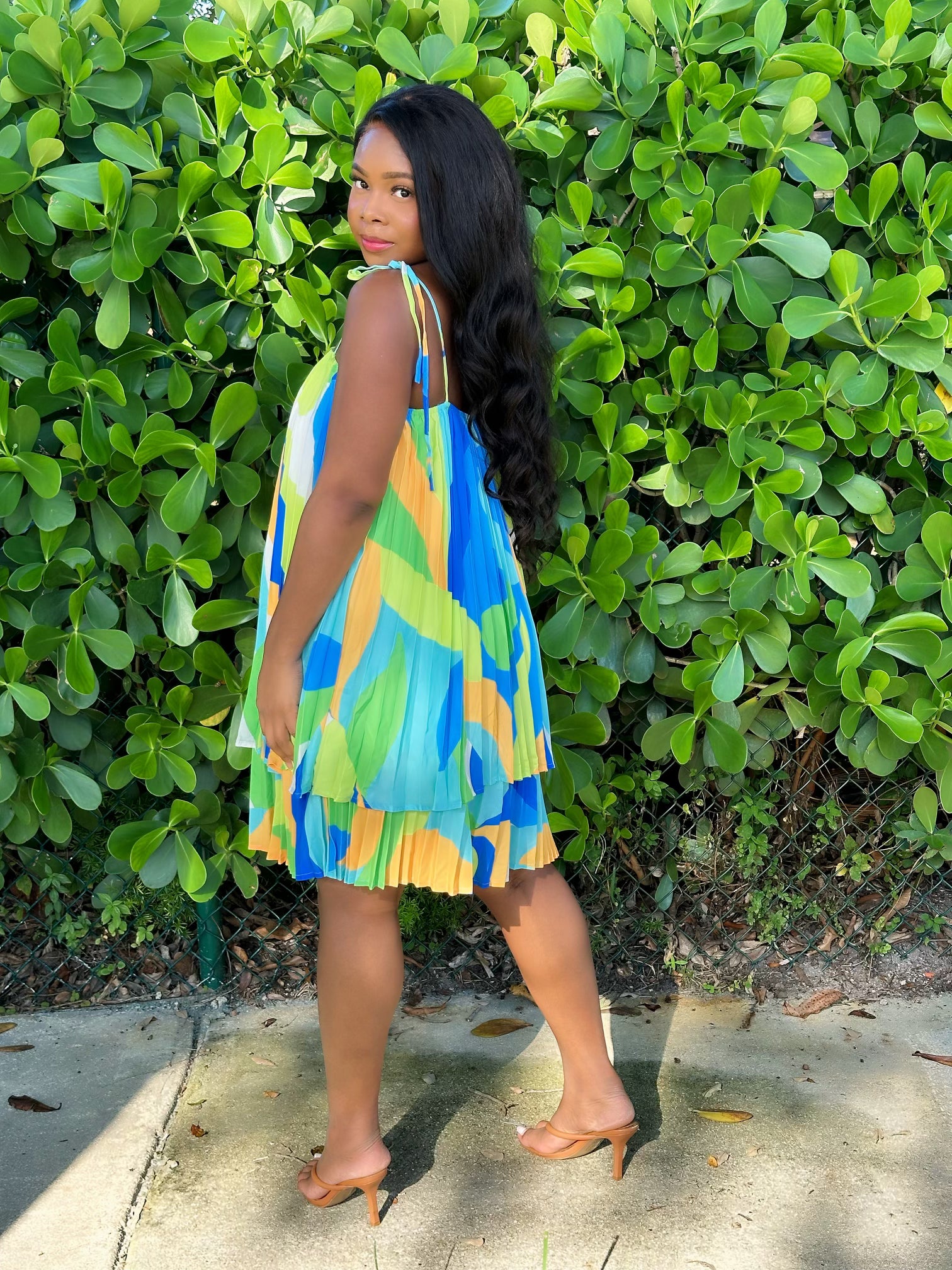 Trendy women’s mini dress styled for party and street fashion