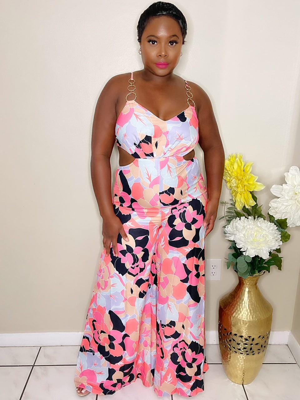 Women’s party jumpsuit, Leila street-style fashion