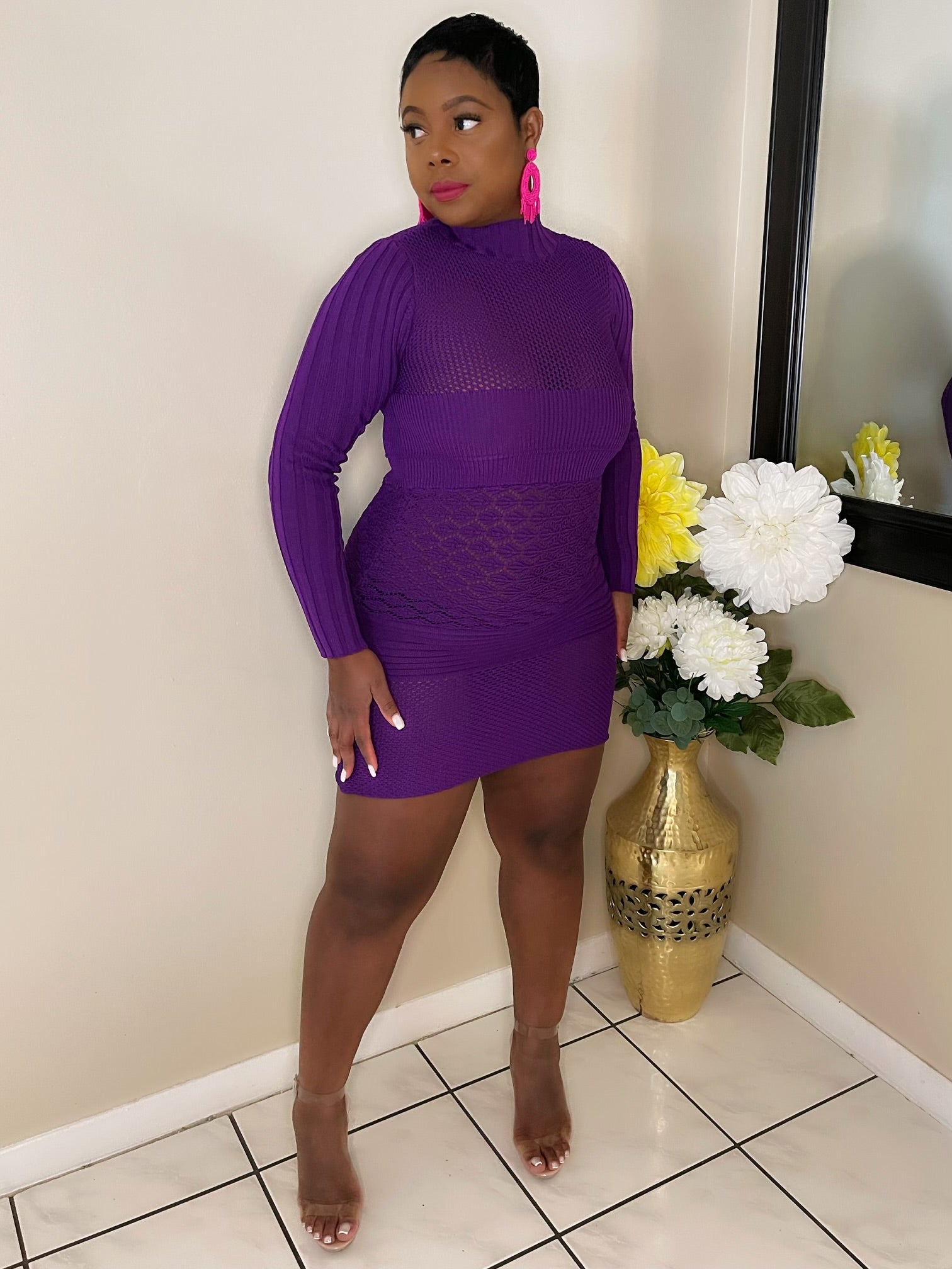 Curve-flattering party dress for women – TrendzSetter style