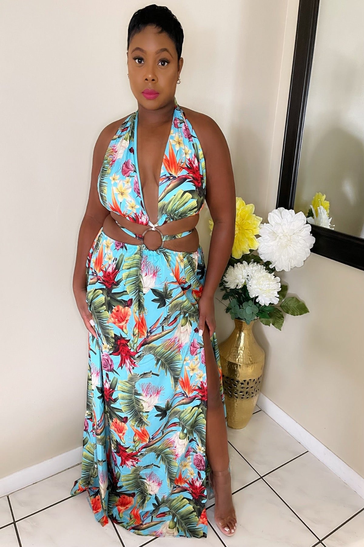 St. Tropez Maxi Dress – trendy women’s vacation outfit