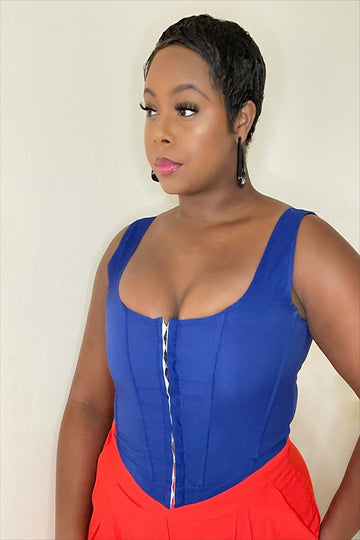 Sabrina Blue Corset