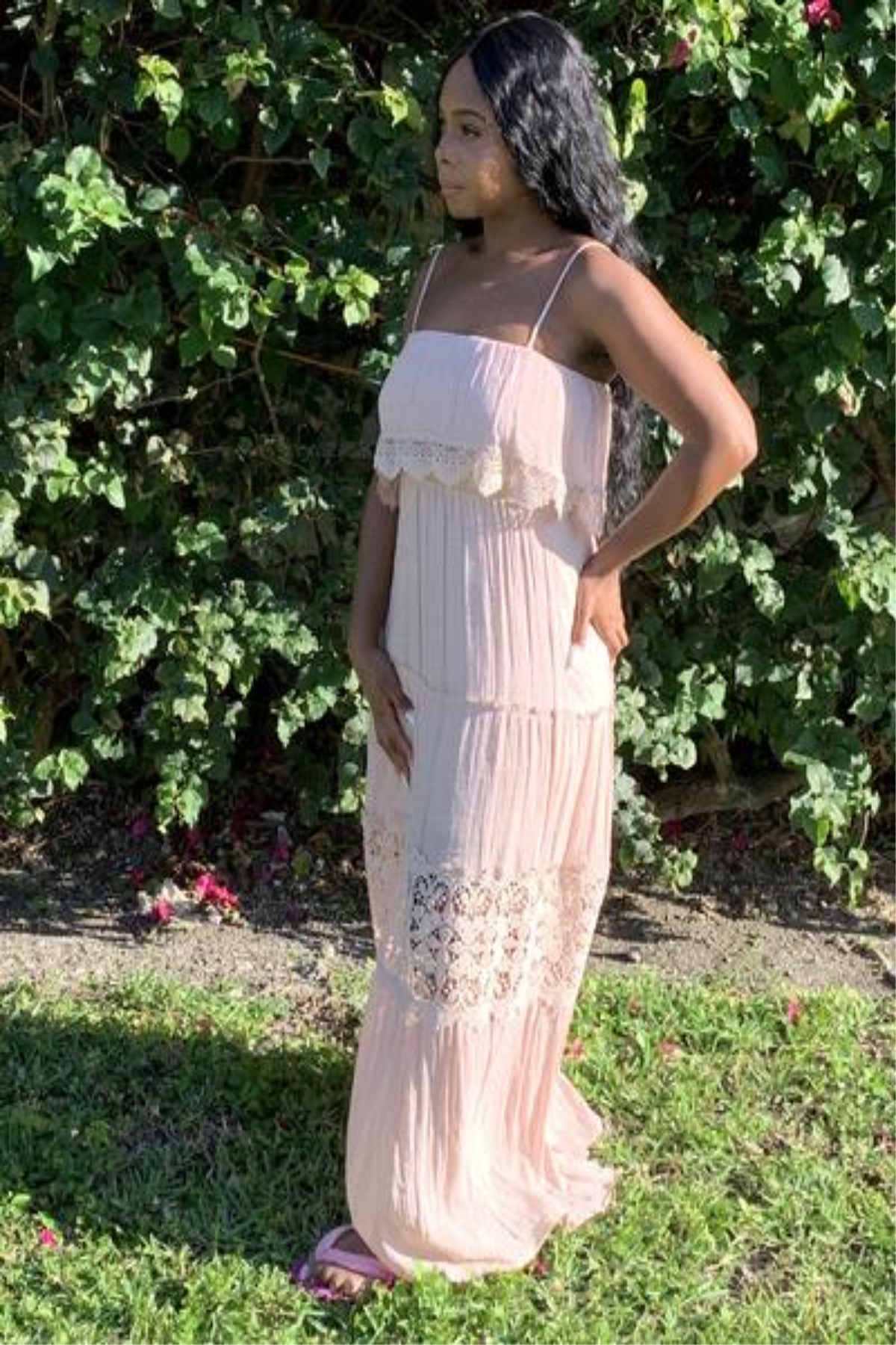 fitted lace wedding dress Dollytang Agata Strapless Pearl Feather Maxi Dress – dollytang