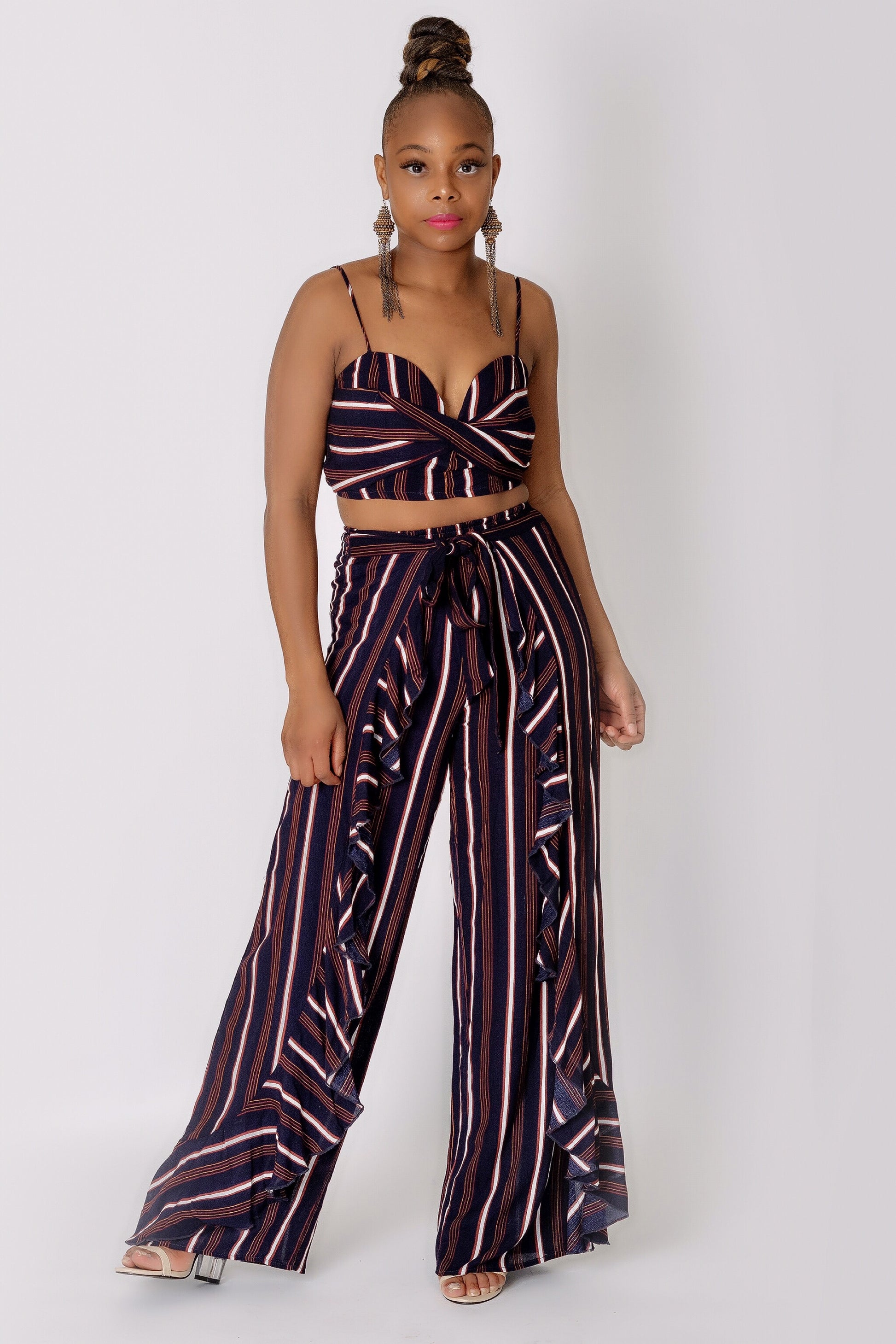 Crop Top Pant Set
