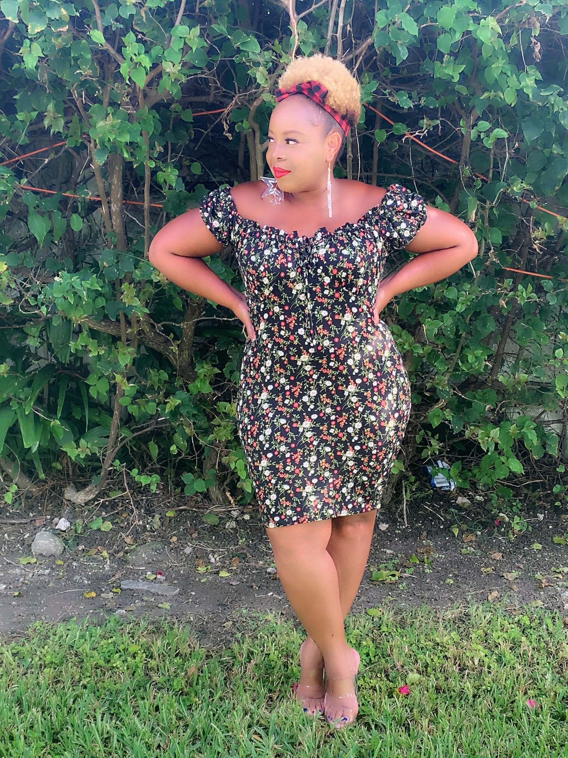 Off the shoulder dress