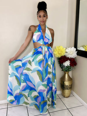 Blueberry Swirl Maxi Dress