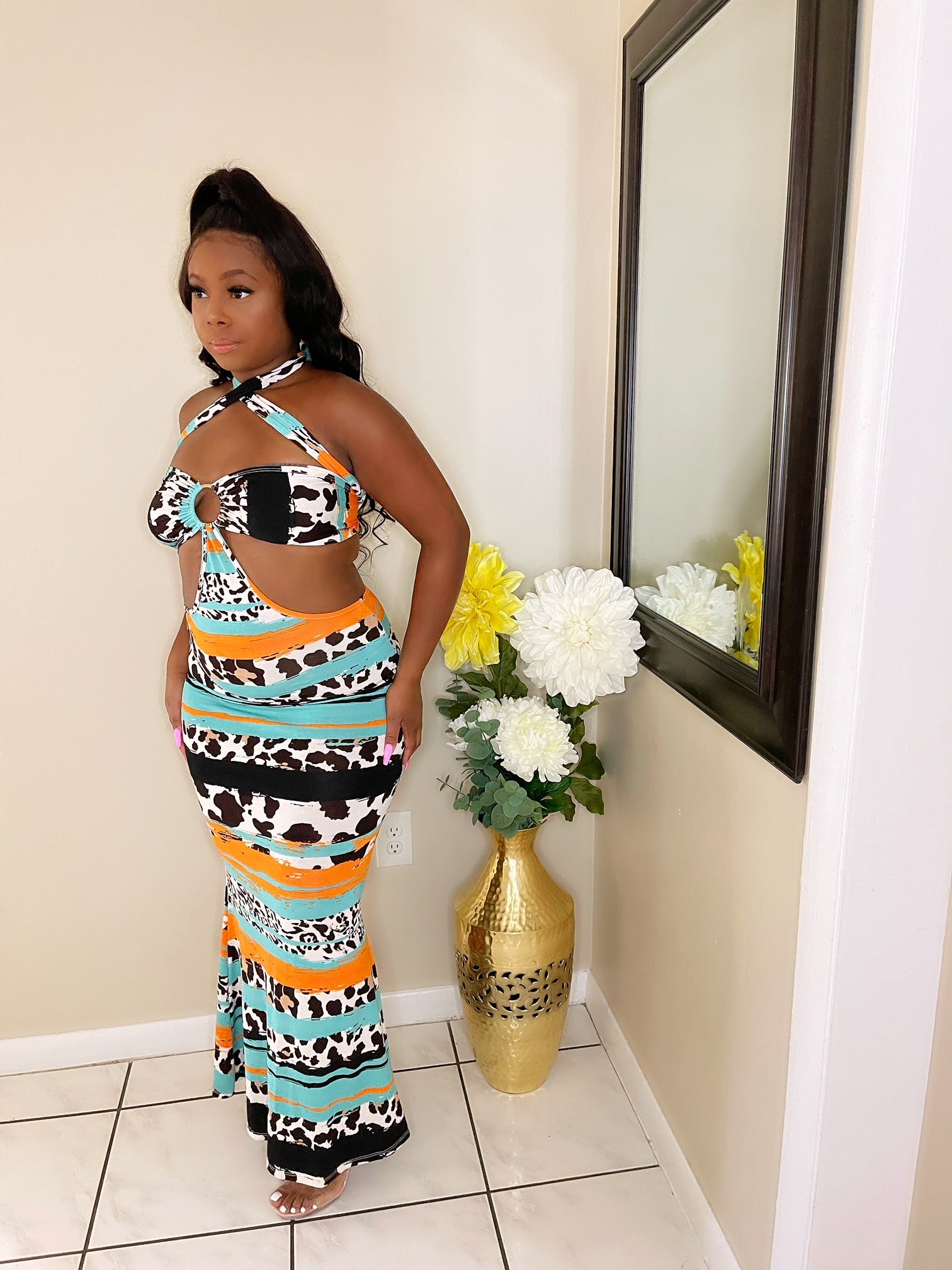 Wrap Around Maxi Dress