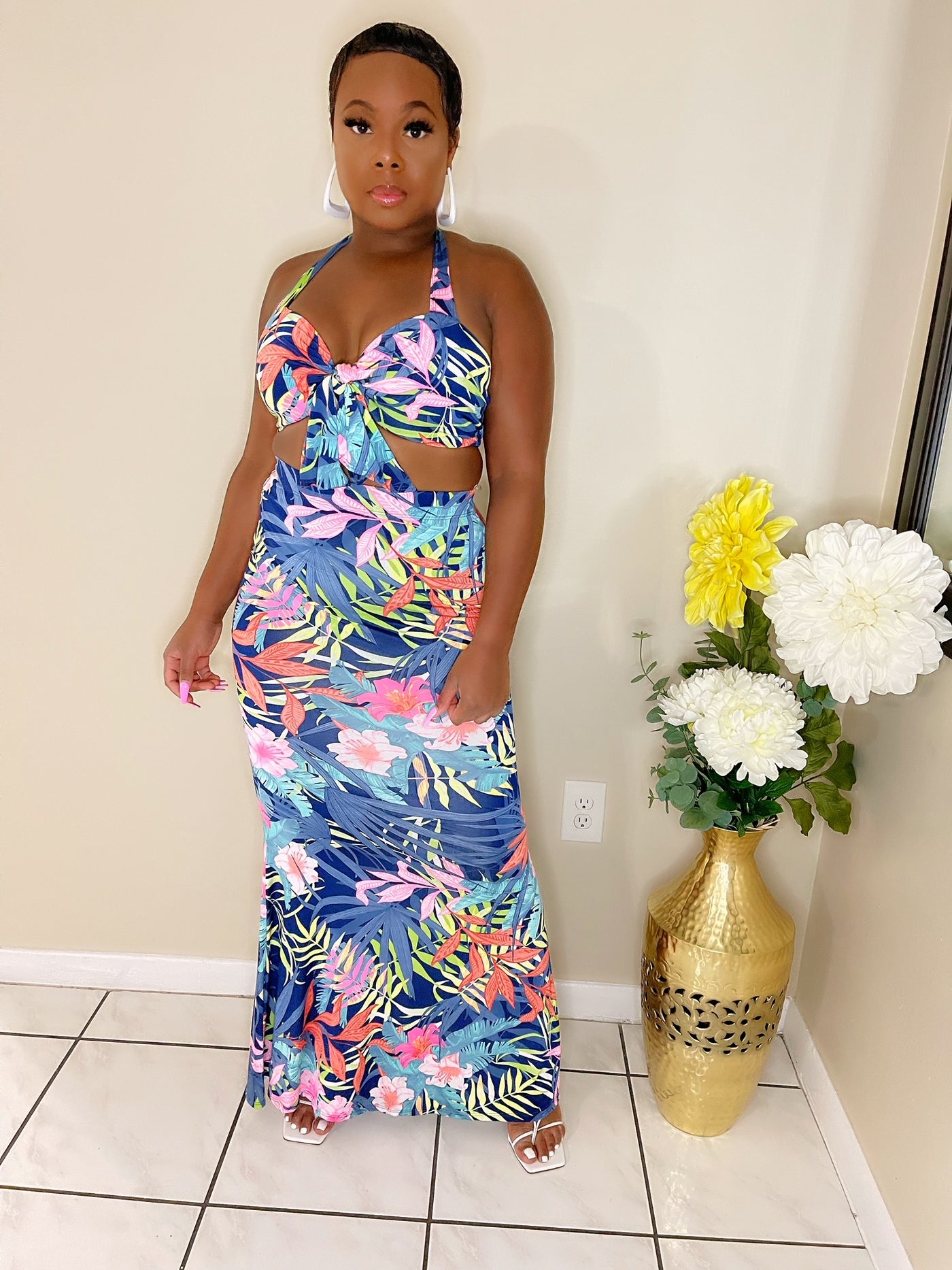 Matching skirt set