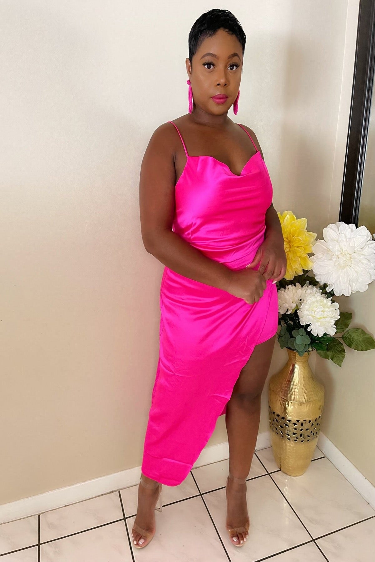 The Pynk Slip Dress – trendy women’s party dress with urban chic style