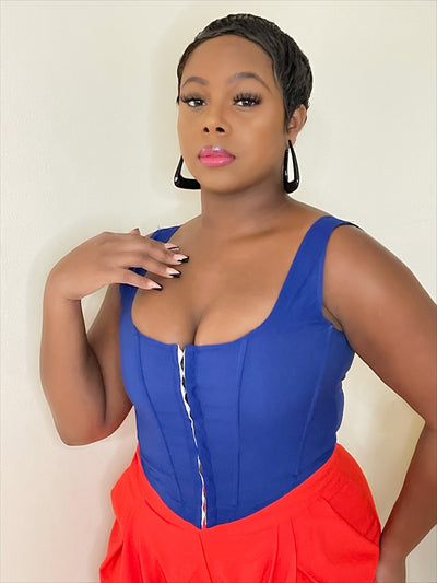 Sabrina Blue Corset