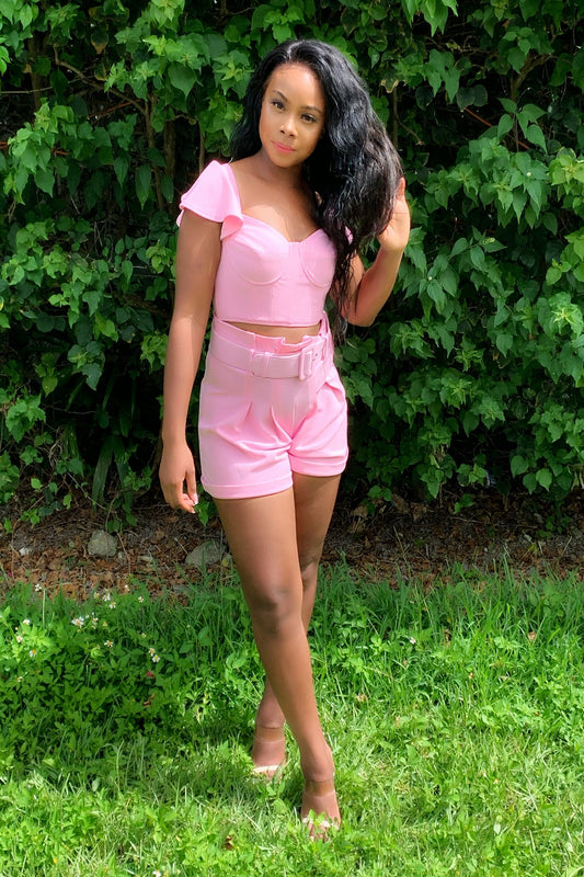 BubbleGum Short Set