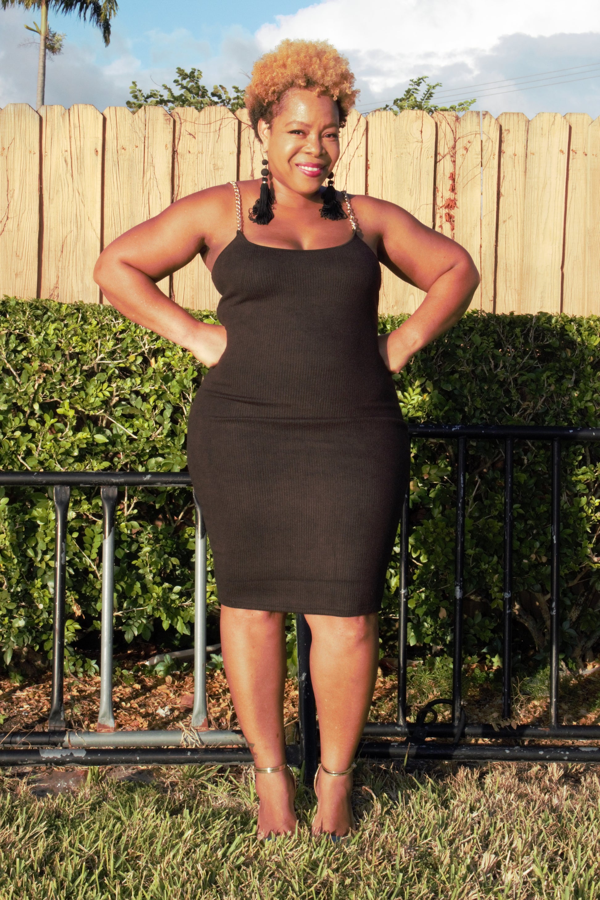 Chain Link Midi Dress