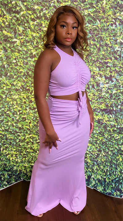 Crop Skirt Set