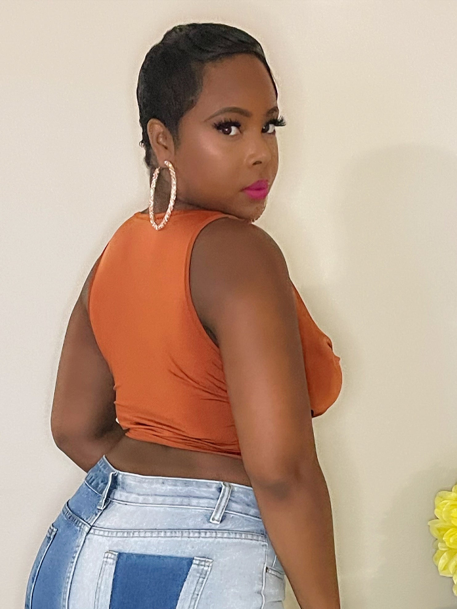 Orange Fall Top