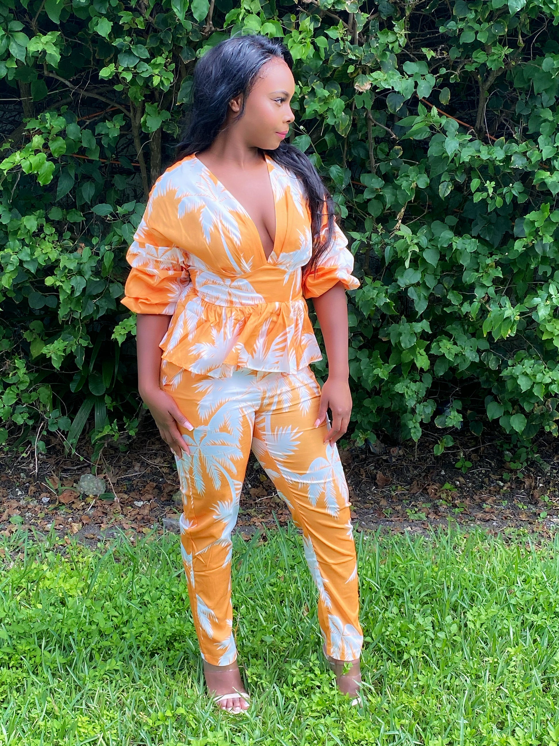 Peplum Pant Set