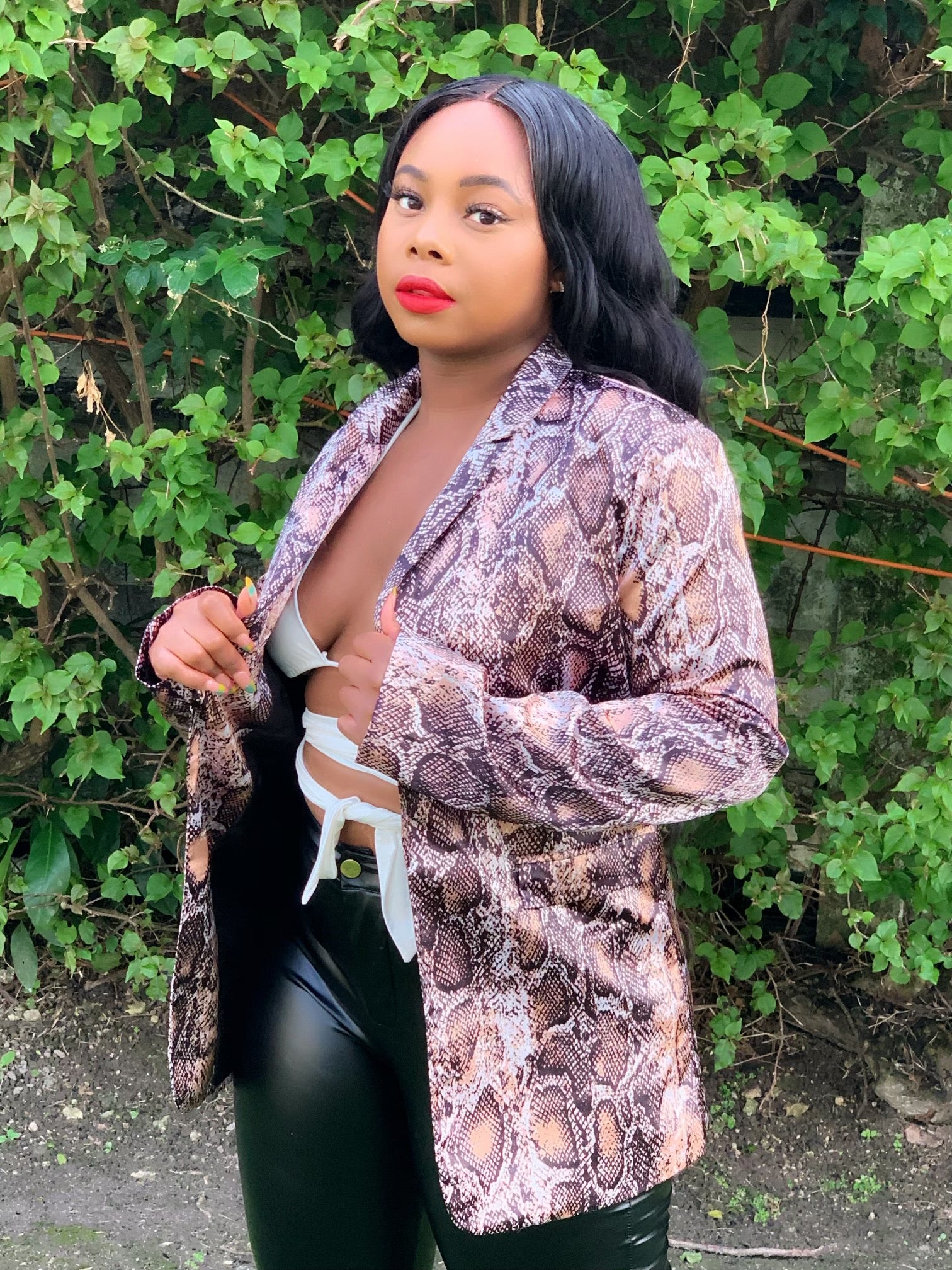 Animal Print Blazer