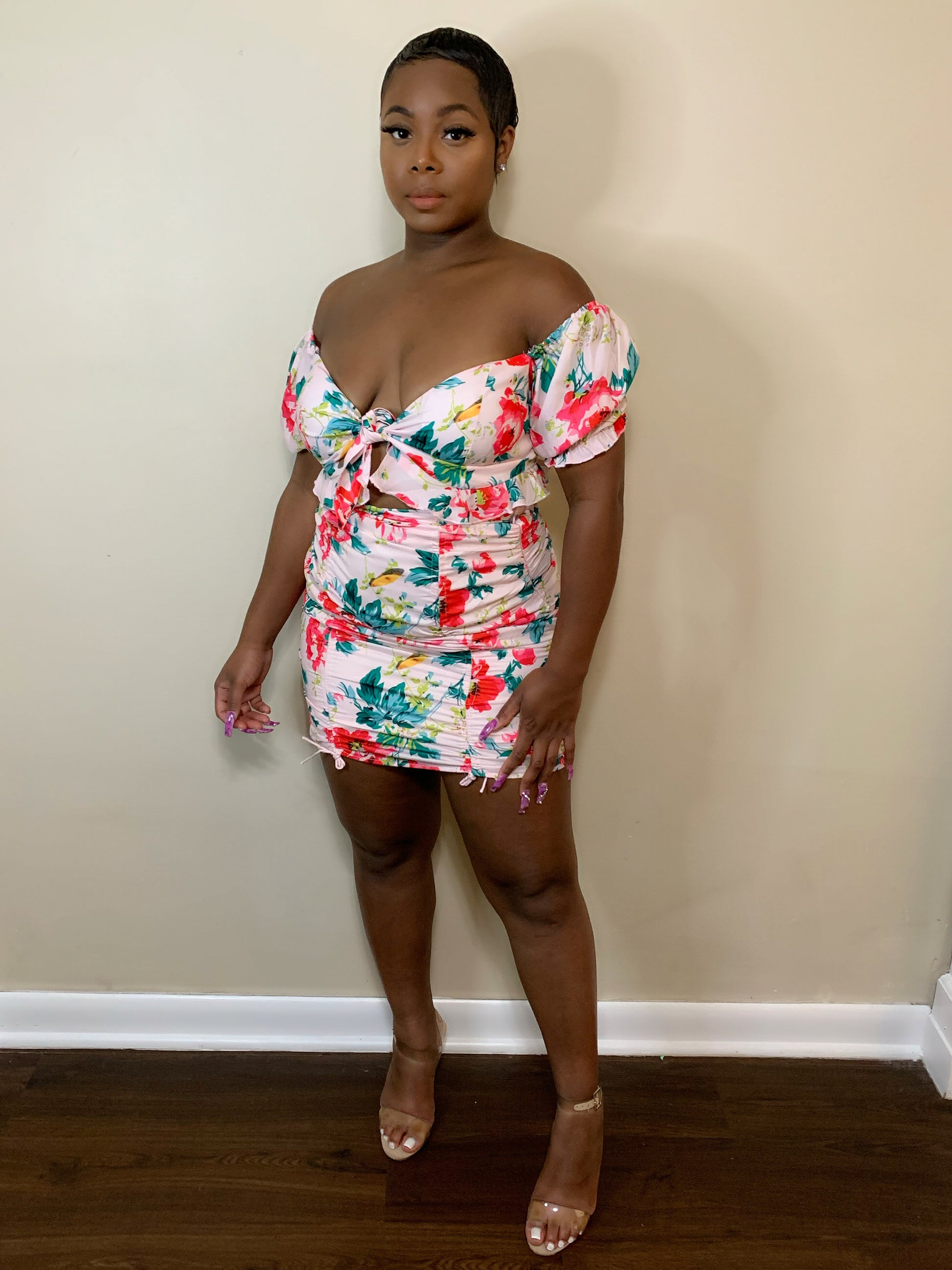 Floral Skirt Set