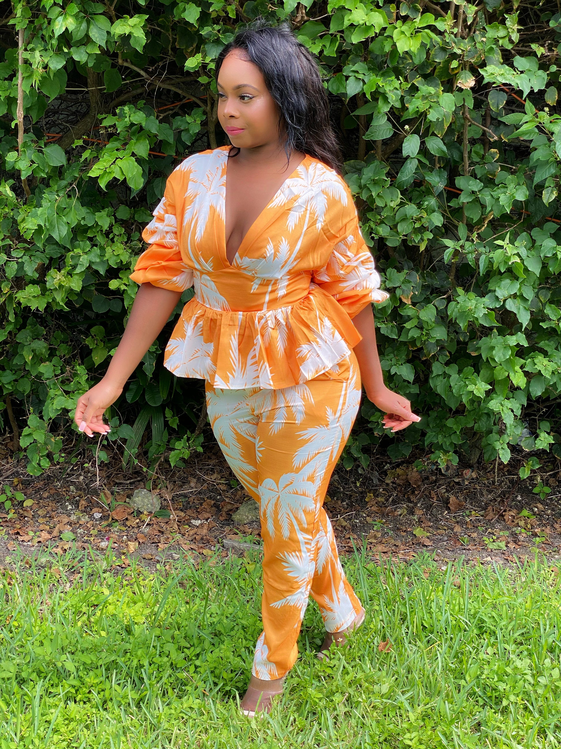 Puffy Sleeve pant Set