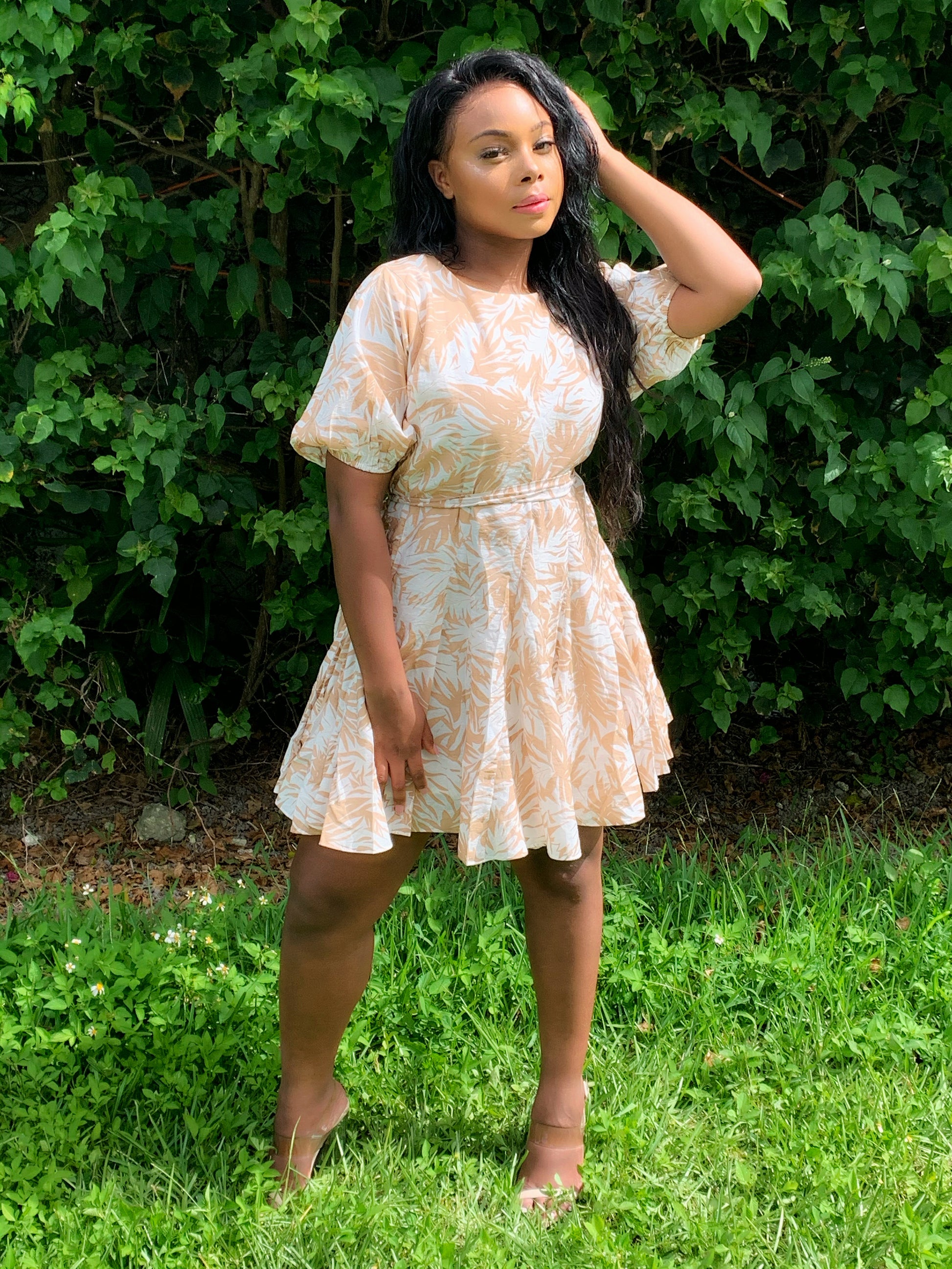 Puffy Sleeve Dress