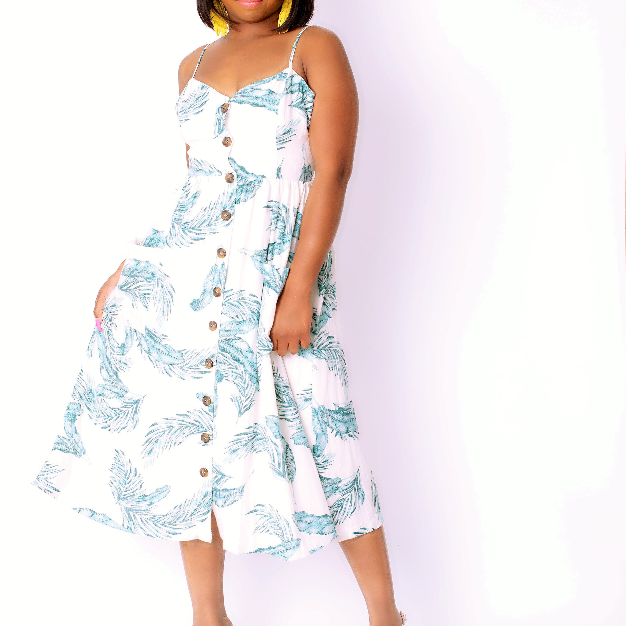 Leaf Print Dress