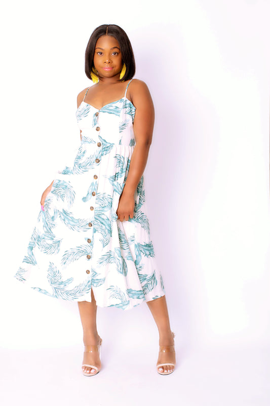 Palm Spring Midi Dress