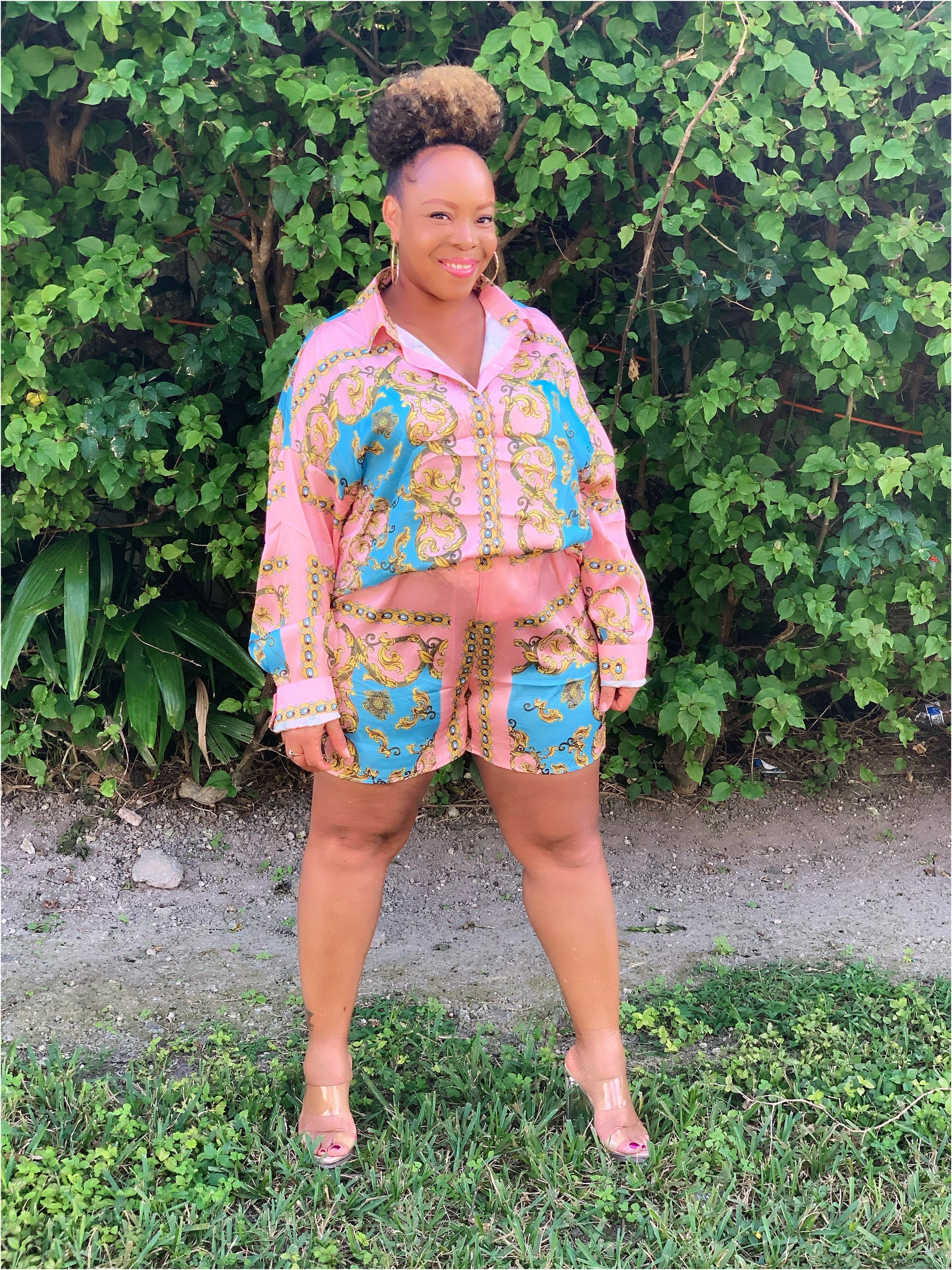 Plus Size Short Set