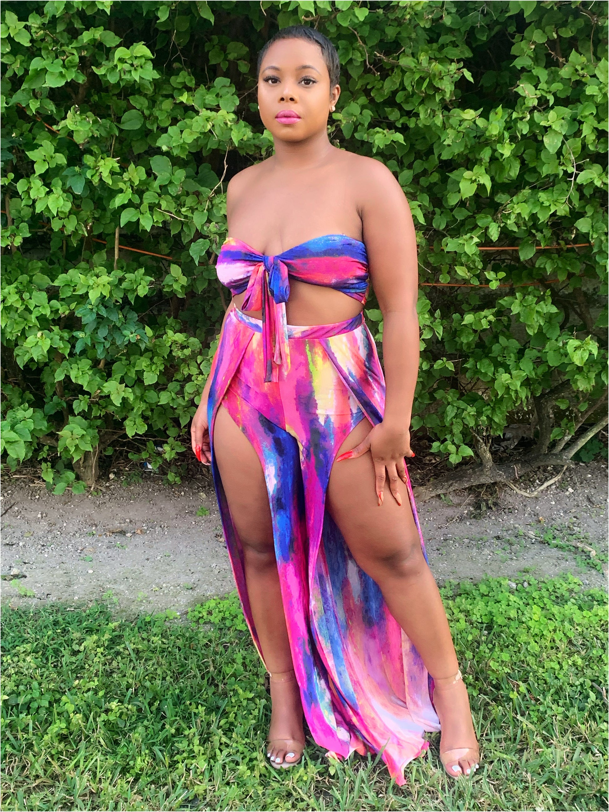 High Waist Pant Set