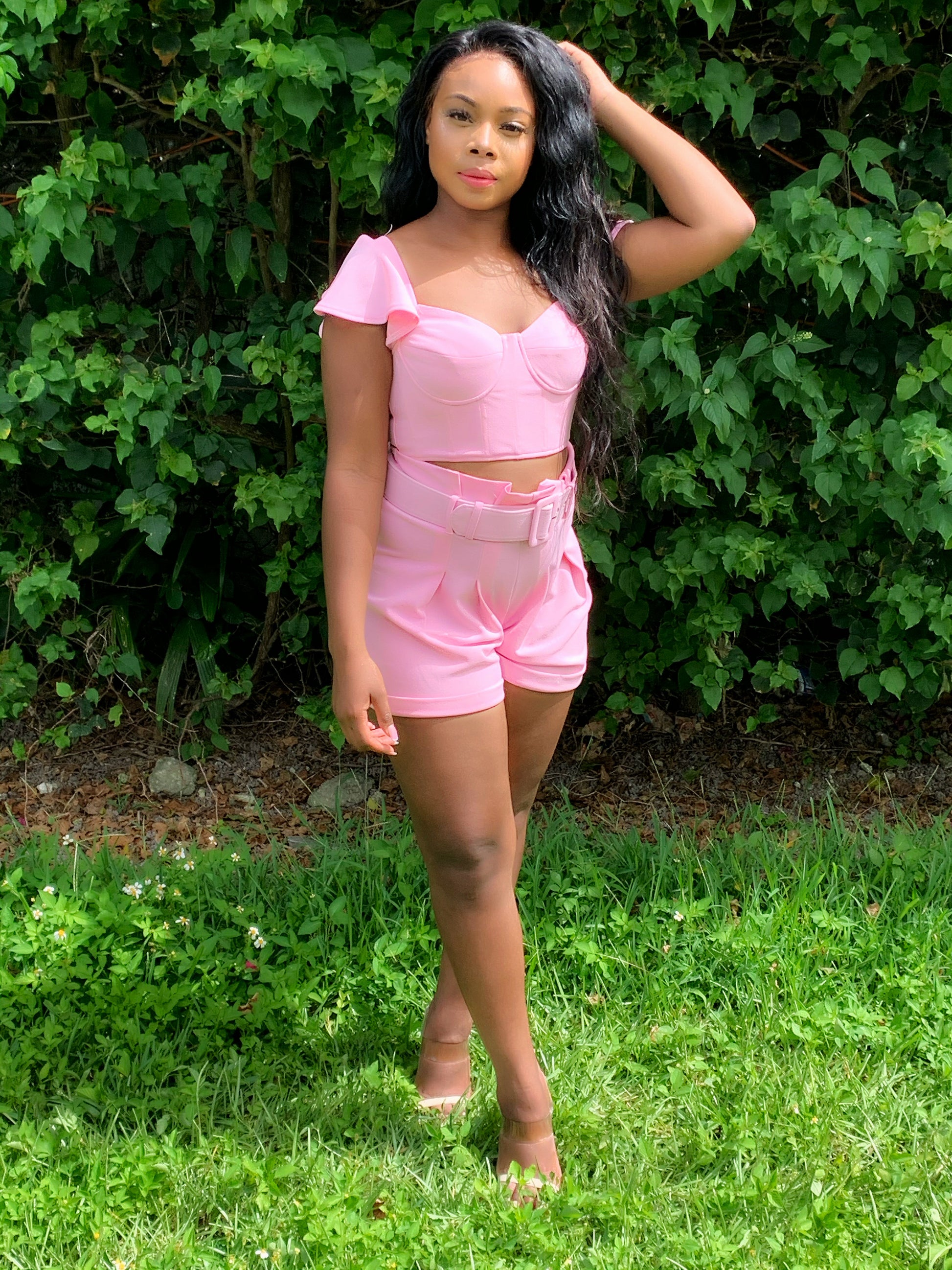 Pink Short Set