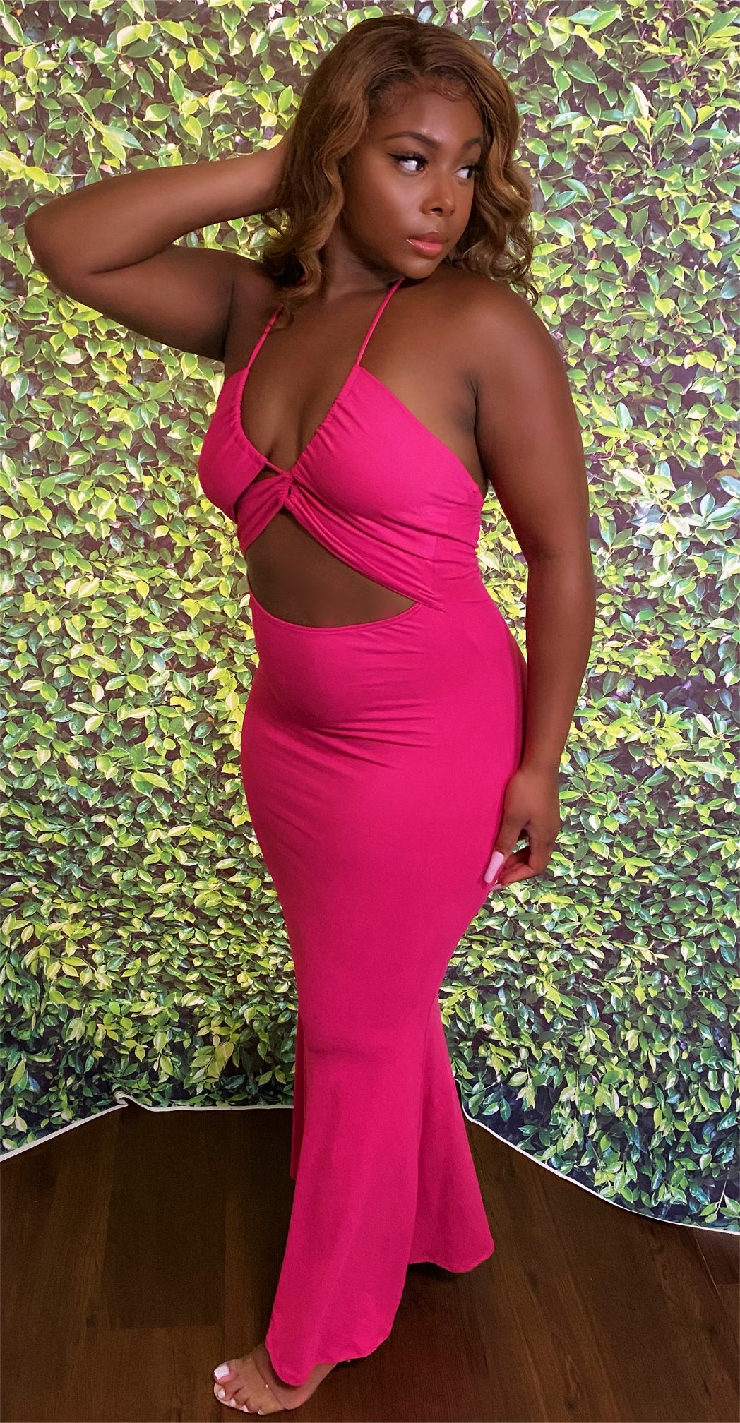 Pinkberry Maxi Dress Bold Cutout Stretch Maxi Dress | Boutique Sales Chic Pinkberry Maxi Dress Bold Cutout Stretch Maxi Dress | Boutique Sales Chic